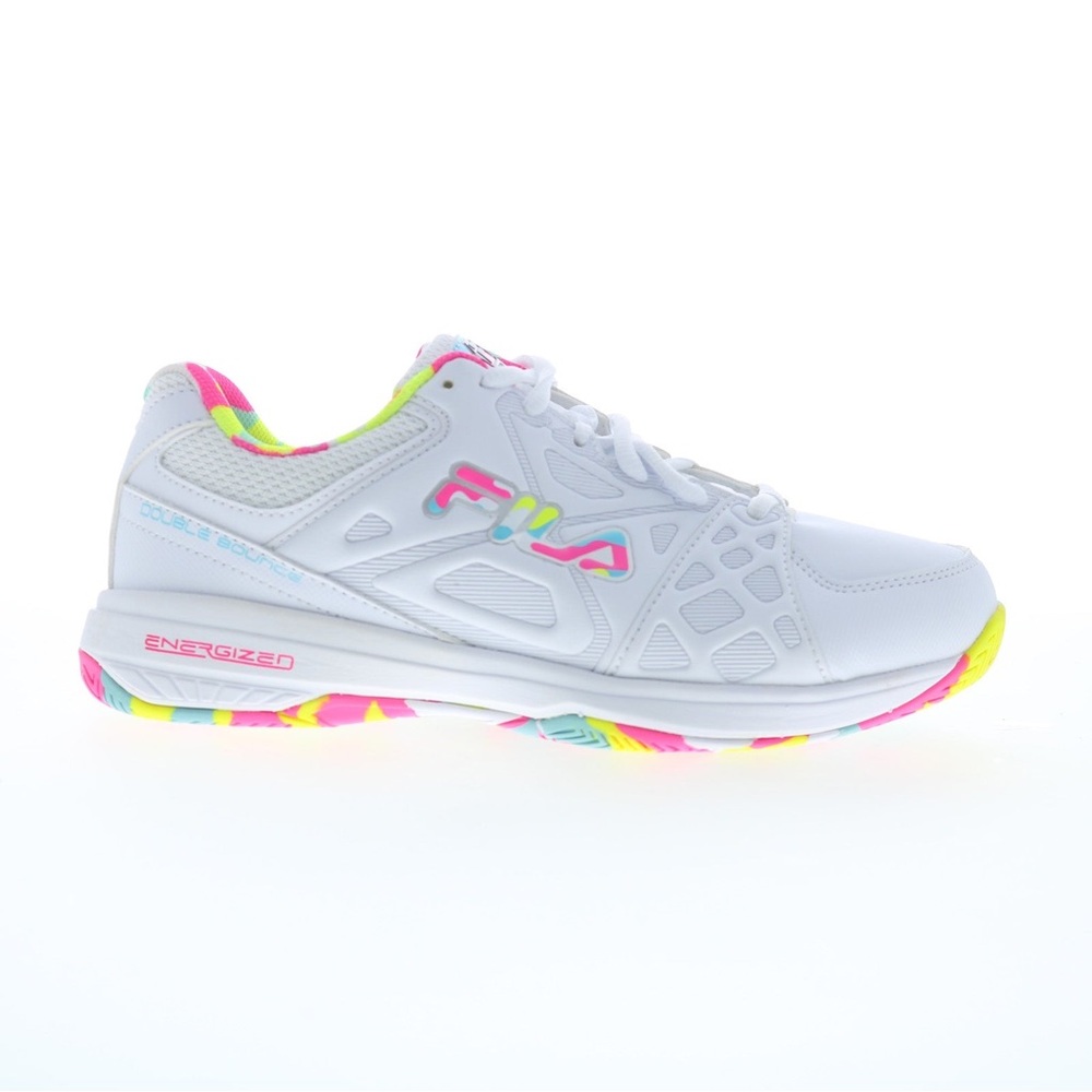 Fila Double Bounce Womens White Lifestyle Sneakers Shoes